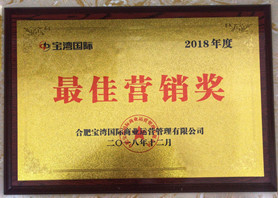 安徽草莓视频APP官网下载润滑油荣获2018年度宝湾国际“最佳营销奖”